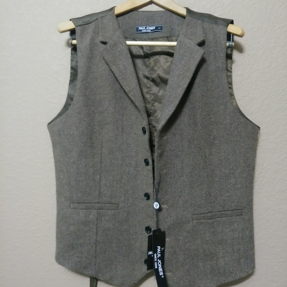 Vest suit men formal wear